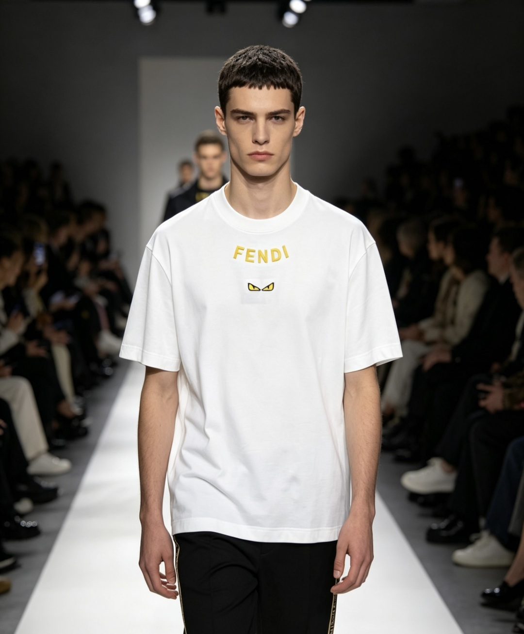NO:866651,Fendi's 2026 spring and summer new style debut counter, the latest short-sleeved round neck T-shirt, high-end customization, avant-garde and fashionable design!  Brand logo emphasizes craftsmanship design. High-end customized 100% cotton top-grade mercerized fabric. Soft to the touch. Comfortable to wear. Exquisite stitching at the counter level. Fine workmanship. The upper body effect is incomparably handsome!  A must-have item for a stylish man!  Color Black White Size M-3XL,,fendi,T-shirt,tees,t-shirt,19860909芬迪 2026春夏新款首发专柜最新款短袖圆领T恤 高端订制 设计前卫时尚！品牌logo重工艺设计 高端定制百分百棉顶级丝光面料.手感柔软.穿着舒适.专柜级别精致车线.做工精细.上身效果无敌帅气！型男必备单品！ 颜色黑色 白色 码数M-3XL,,fendi,T-shirt,tees，t-shirt,,Men's clothing