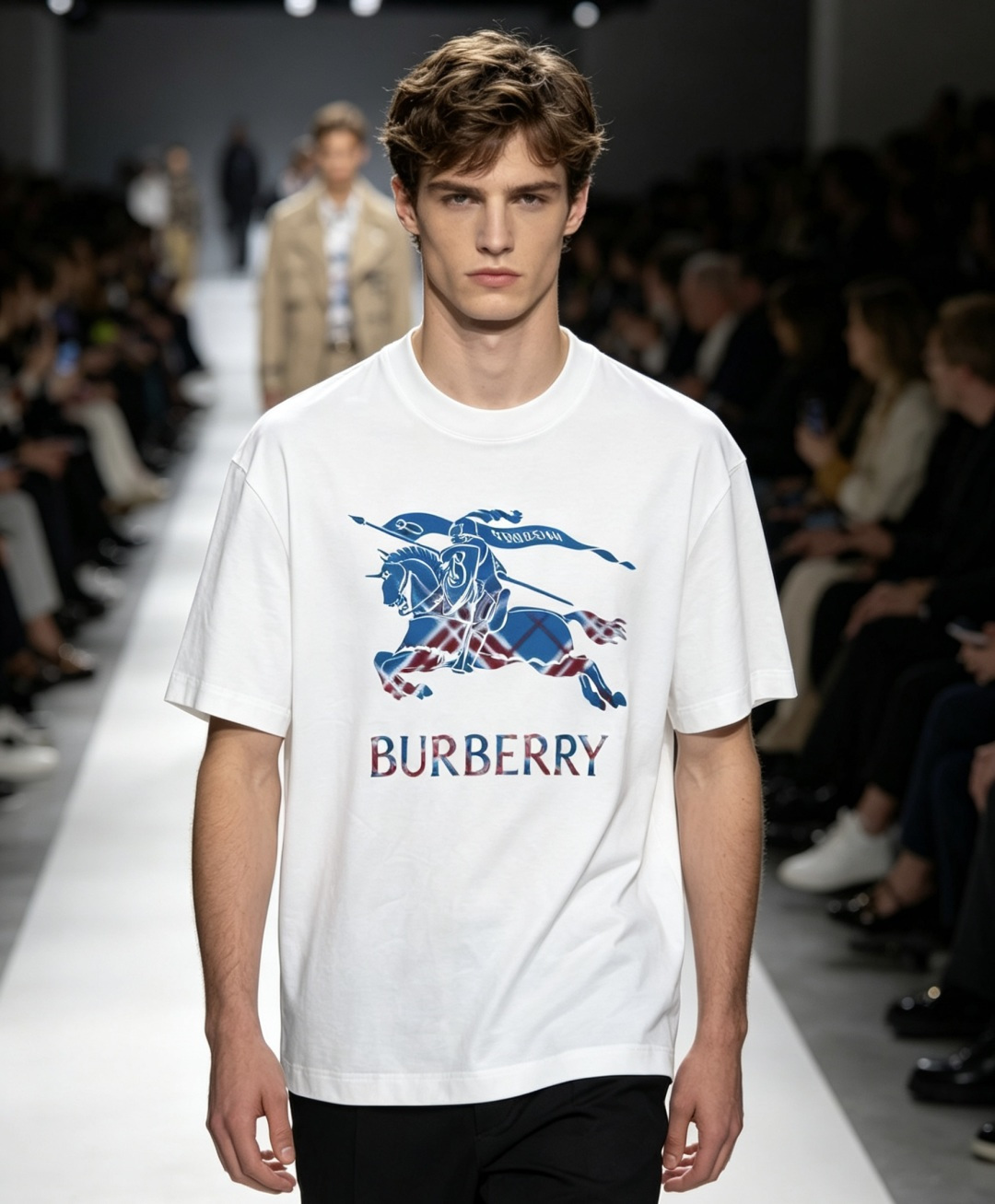 NO:866638,Burberry's 2026 spring and summer new style debut counter, the latest short-sleeved round neck T-shirt, high-end customization, avant-garde and fashionable design!  Brand logo emphasizes craftsmanship design. High-end customized 100% cotton top-grade mercerized fabric. Soft to the touch. Comfortable to wear. Exquisite stitching at the counter level. Fine workmanship. The upper body effect is incomparably handsome!  A must-have item for a stylish man!  Color Black White Size M-3XL,,burberry,T-shirt,tees,t-shirt,19860909巴宝莉 2026春夏新款首发专柜最新款短袖圆领T恤 高端订制 设计前卫时尚！品牌logo重工艺设计 高端定制百分百棉顶级丝光面料.手感柔软.穿着舒适.专柜级别精致车线.做工精细.上身效果无敌帅气！型男必备单品！ 颜色黑色 白色 码数M-3XL,,burberry,T-shirt,tees，t-shirt,,Men's clothing