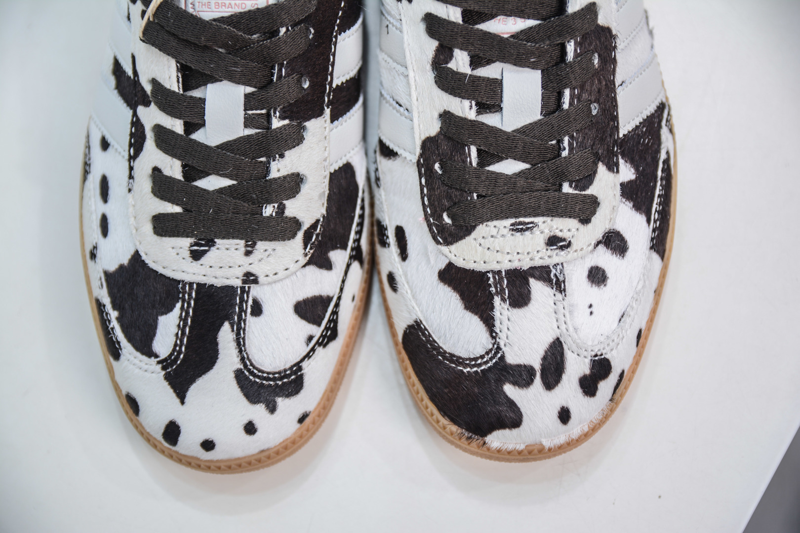 180 优势主推好价 adidas original Samba Cow Print 灰白棕  JR1256