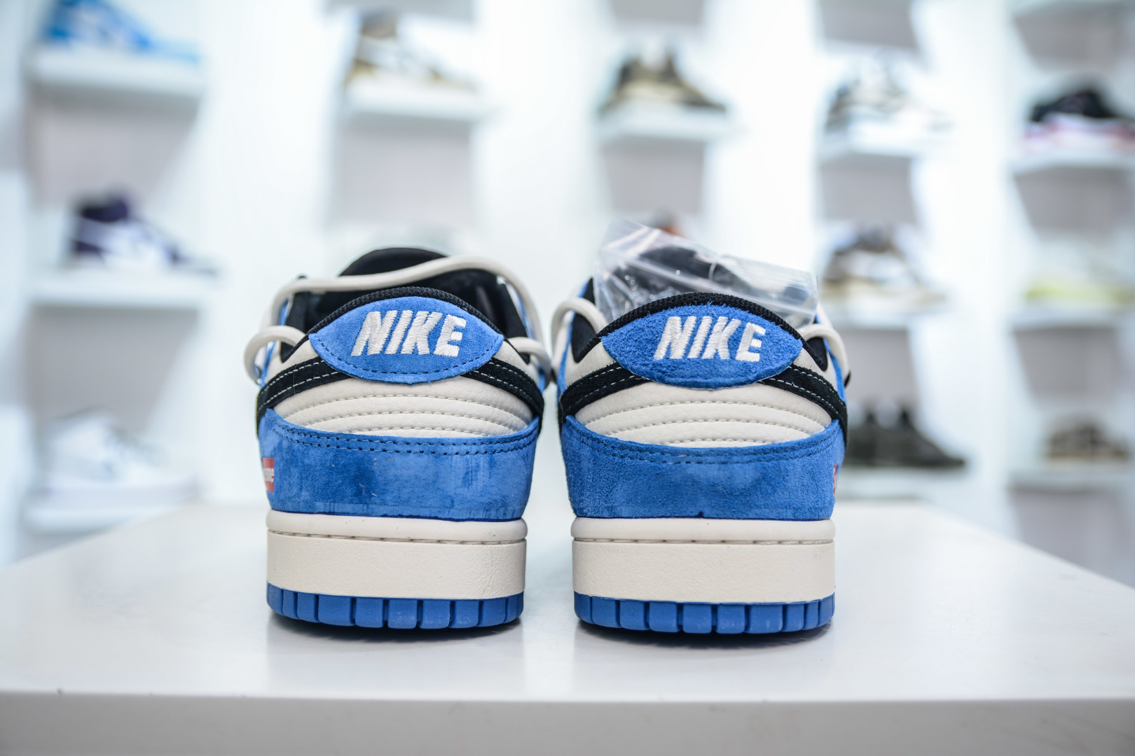 300  Nike SB Dunk Low x Supreme SUP联名-白黑蓝绑带  YX5066-271