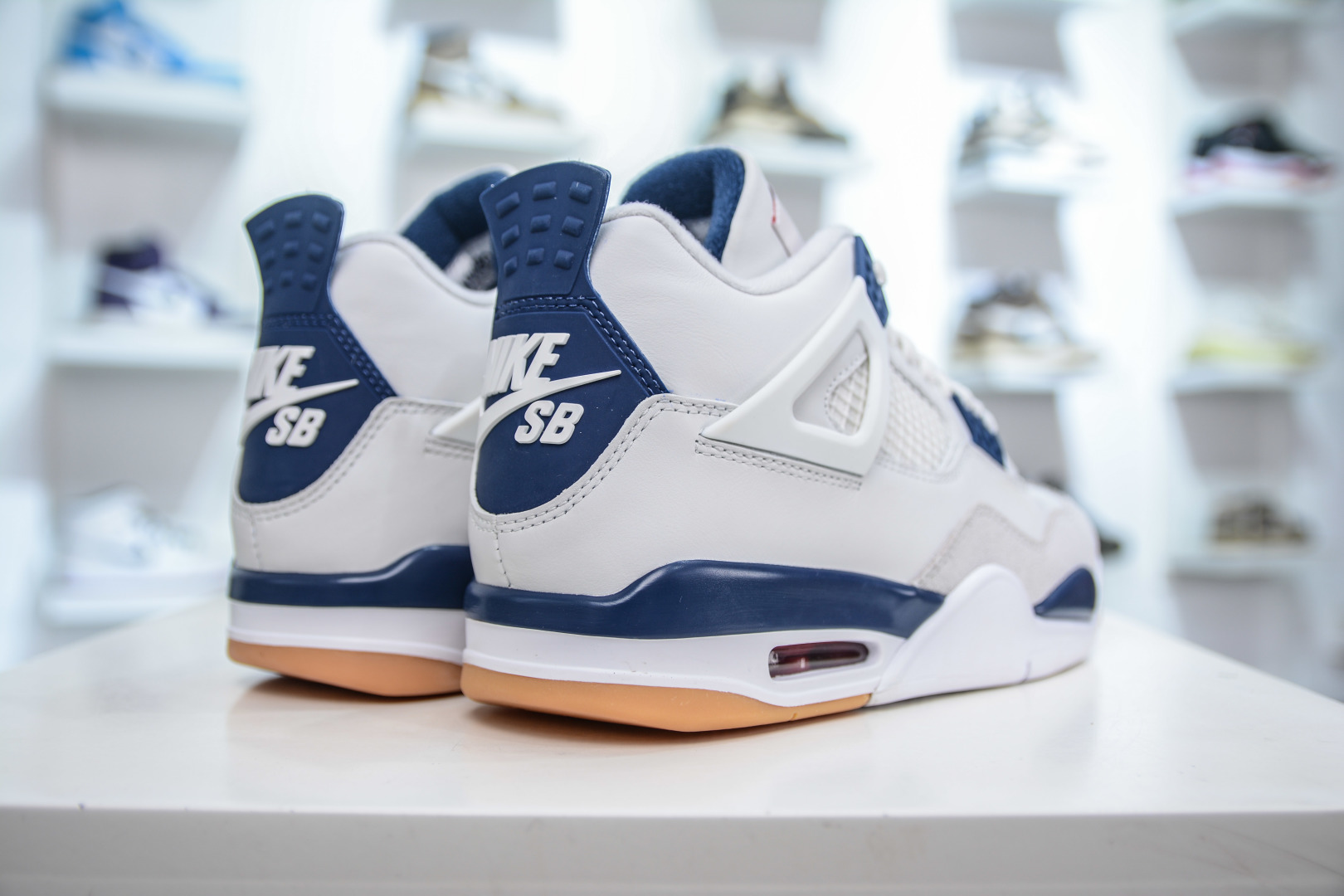 500  OG纯原 NK SB x Air Jordan 4 “Navy” 联名海军蓝 白蓝   DR5415-100