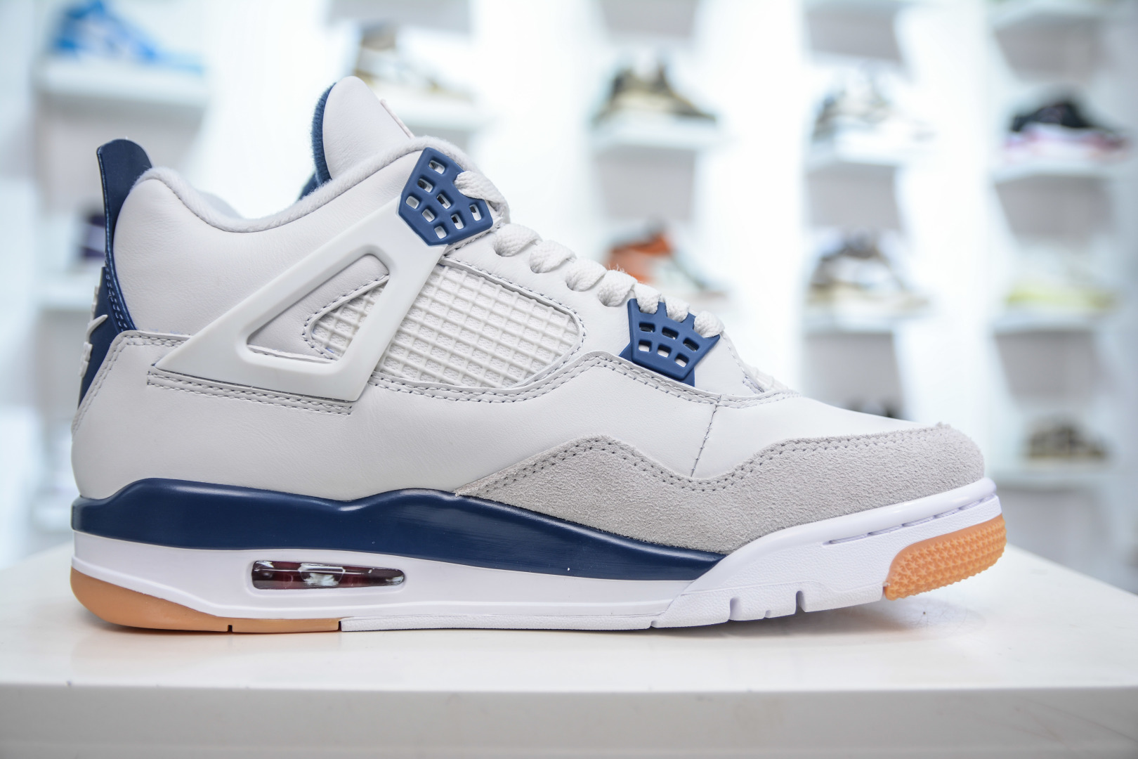 500  OG纯原 NK SB x Air Jordan 4 “Navy” 联名海军蓝 白蓝   DR5415-100
