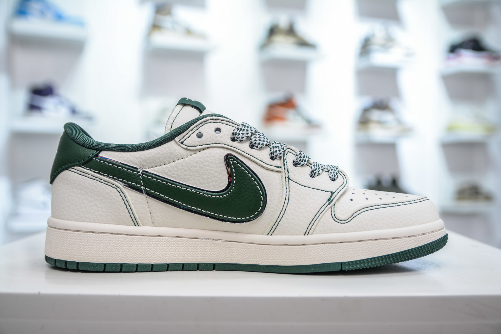 270  TS x Air Jordan 1 Retro Low x Stussy  斯图西联名-白绿 ZH2598-243