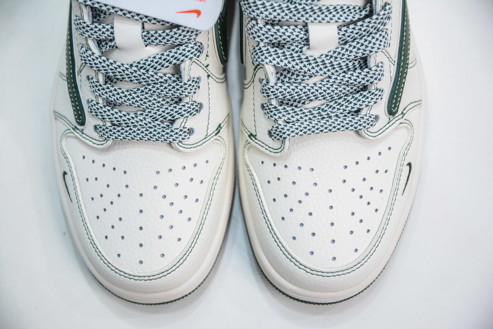 270  TS x Air Jordan 1 Retro Low x Stussy  斯图西联名-白绿 ZH2598-243