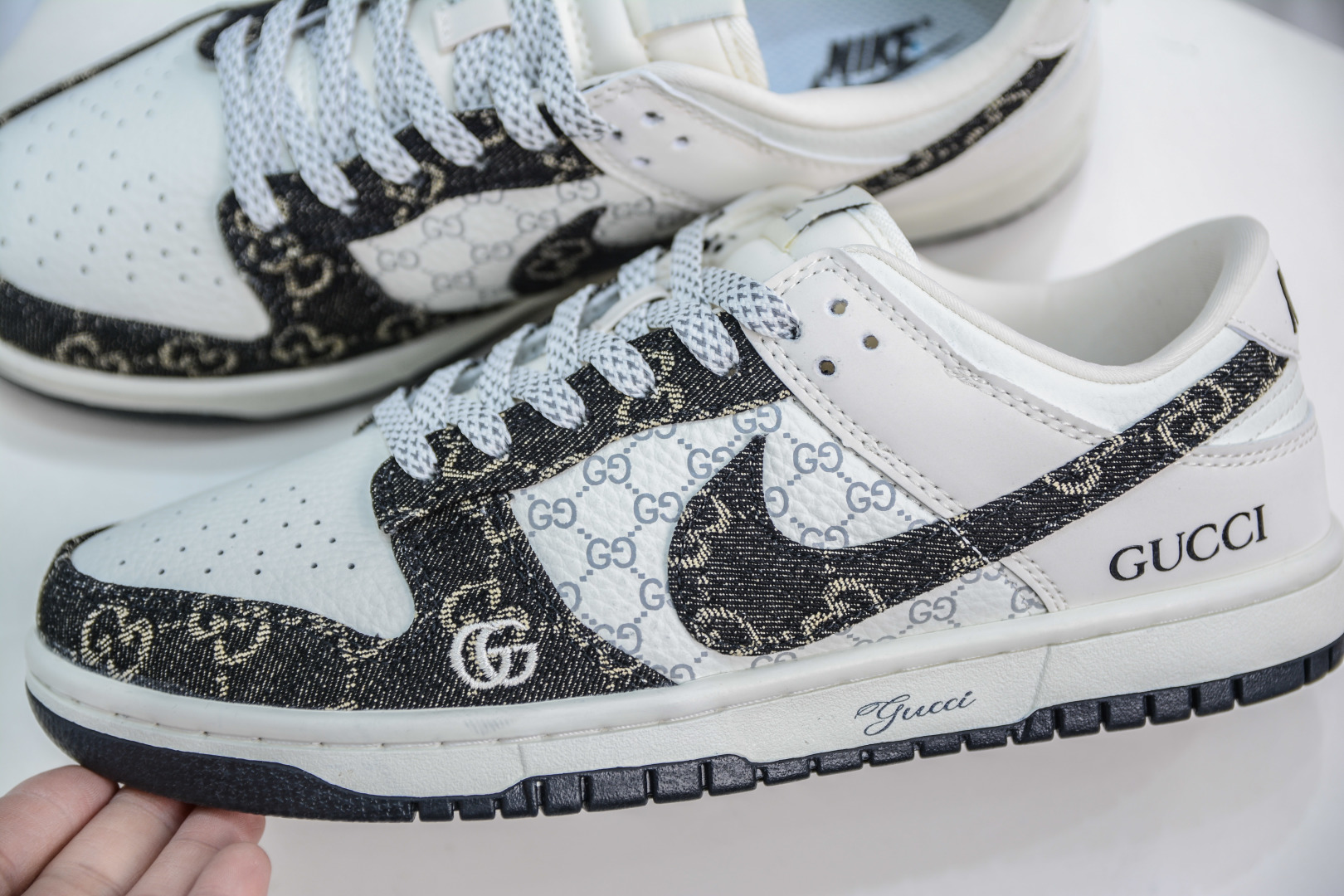 280  Nike SB Dunk Low x GUCCI 古驰联名-白黑牛仔  CH8311-286