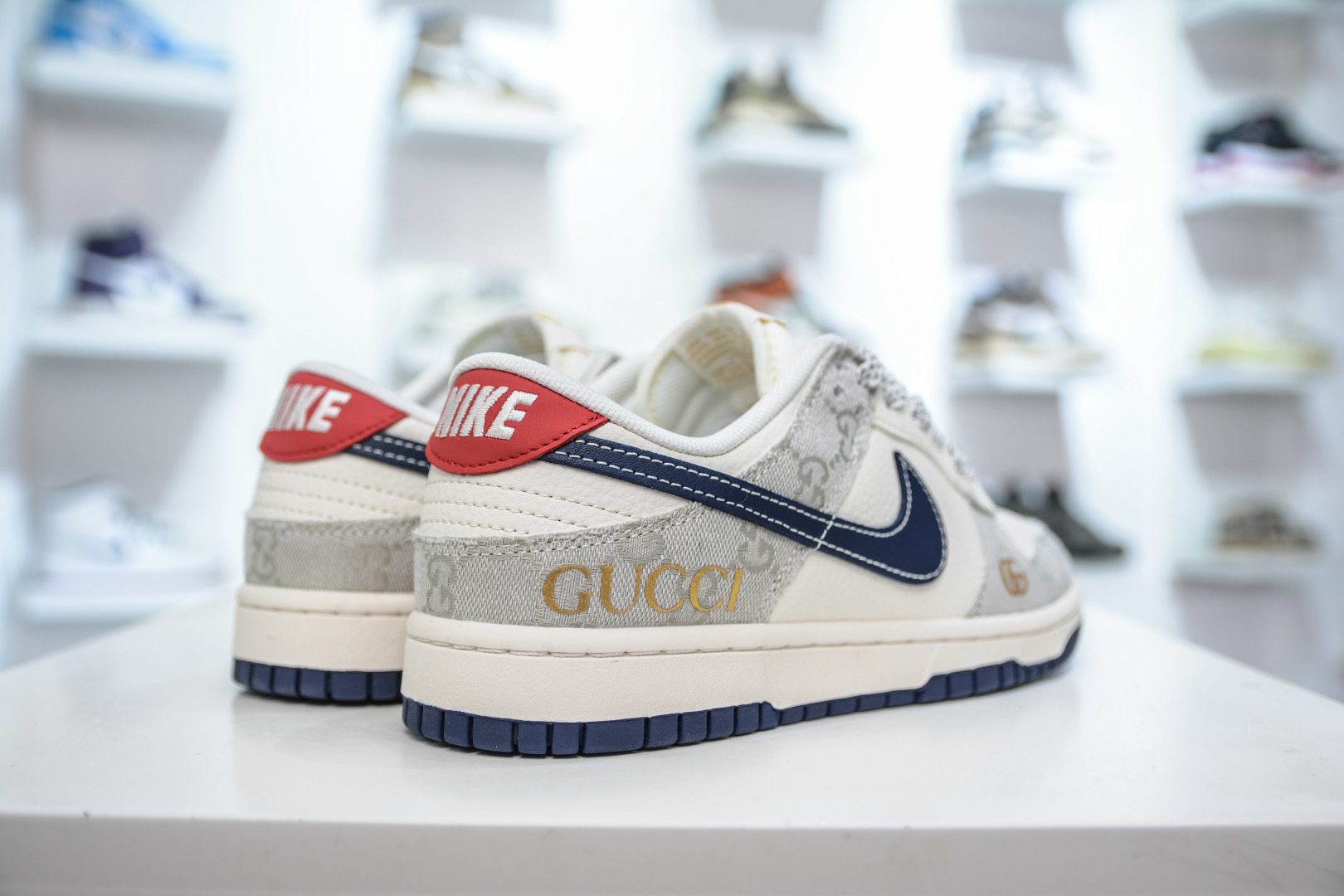 280 Nike SB Dunk Low x GUCCI 古驰联名-织布蓝勾 FC1688-225