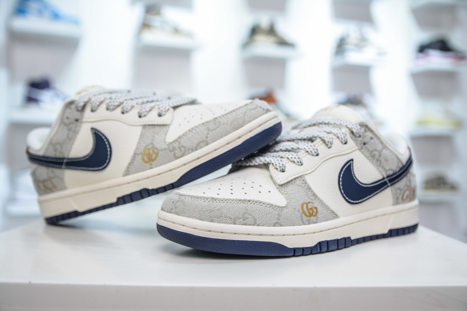 280 Nike SB Dunk Low x GUCCI 古驰联名-织布蓝勾 FC1688-225