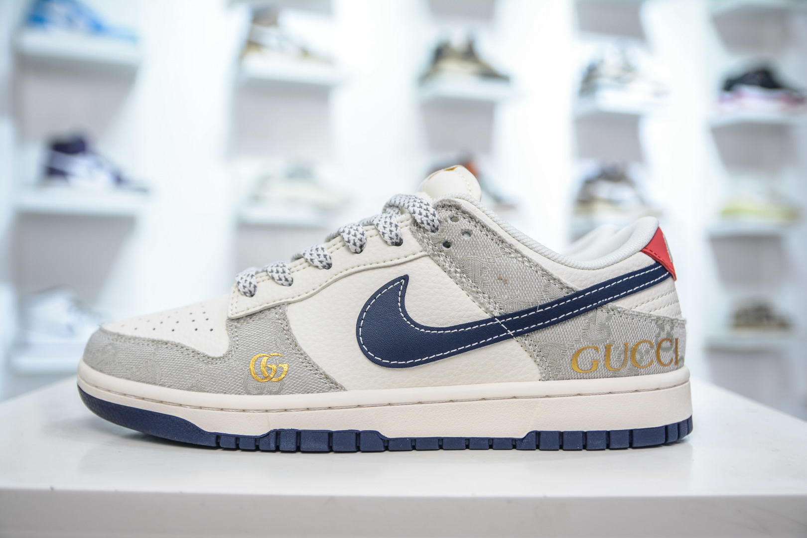 280 Nike SB Dunk Low x GUCCI 古驰联名-织布蓝勾 FC1688-225