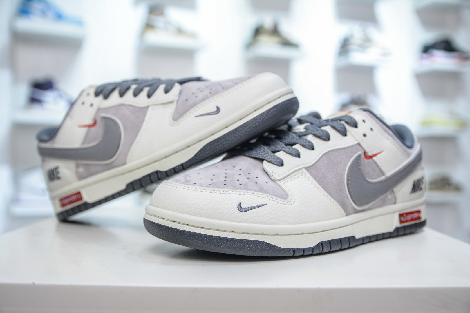 280 Nike SB Dunk Low x Supreme SUP联名-奶白灰 SC9207-408