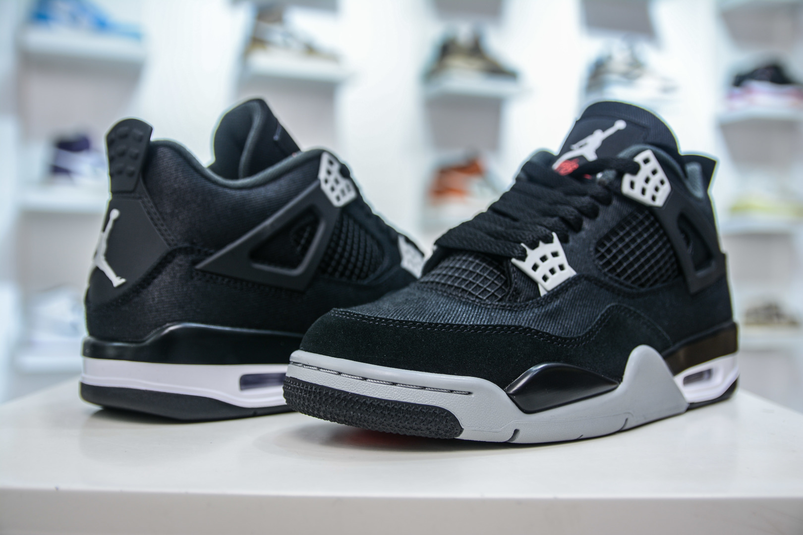 OG纯原 Air Jordan AJ4 Retro 黑色帆布小阿姆 DH7138-006