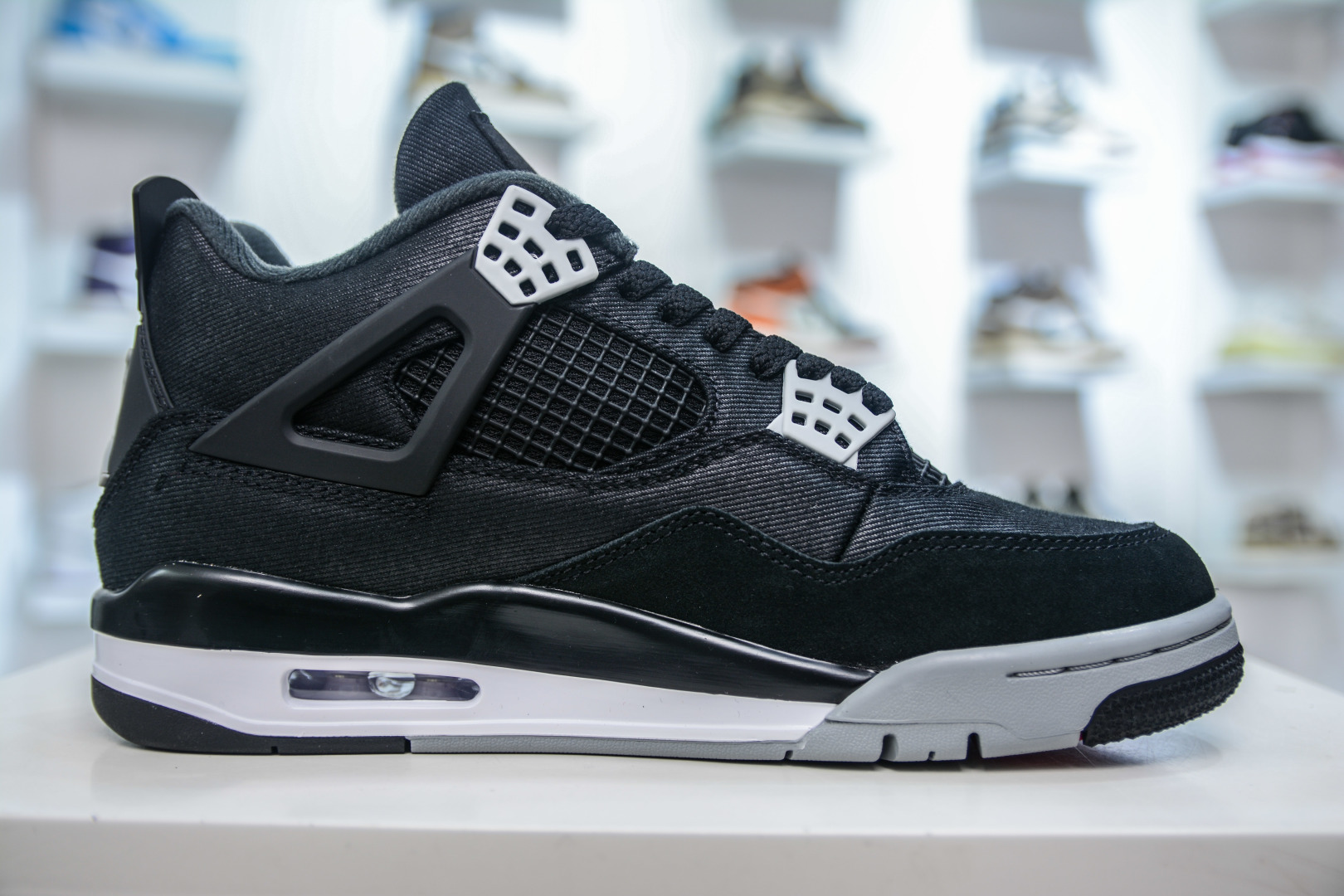 OG纯原 Air Jordan AJ4 Retro 黑色帆布小阿姆 DH7138-006