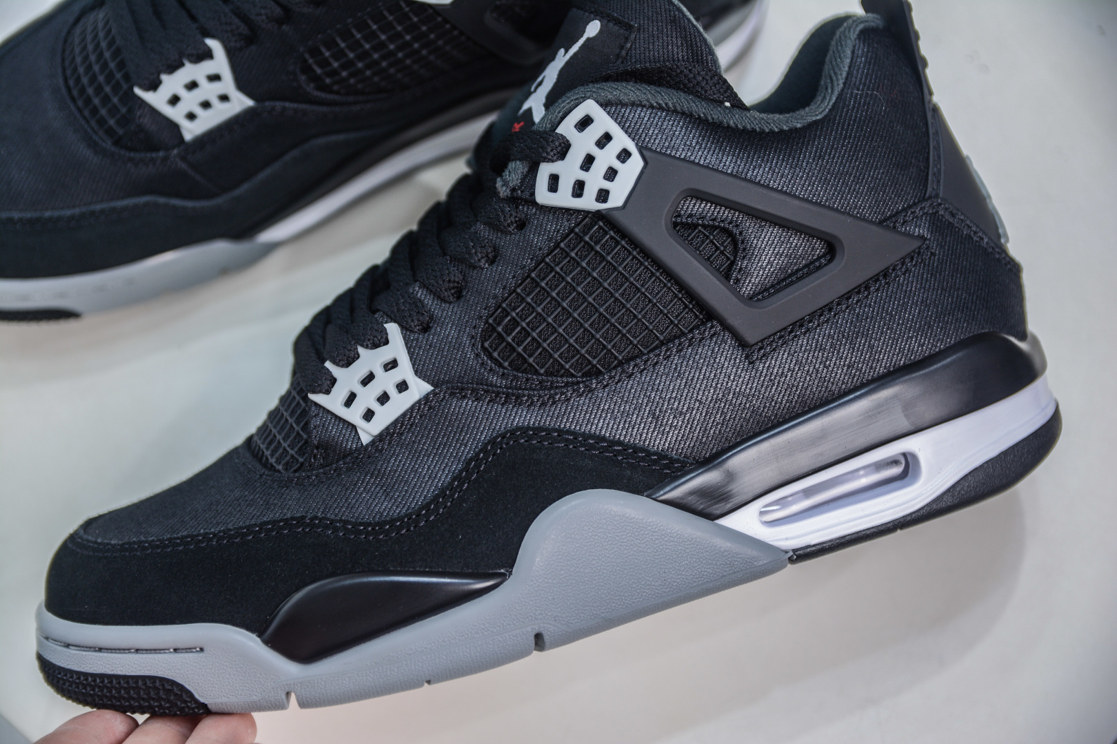 OG纯原 Air Jordan AJ4 Retro 黑色帆布小阿姆 DH7138-006