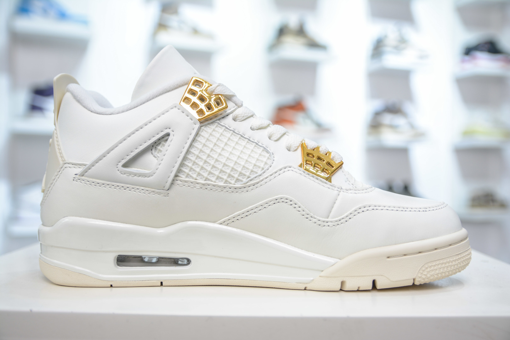 450 OG纯原 Air Jordan AJ4 ”Metallic Gold” 奶油白金 AQ9129-170