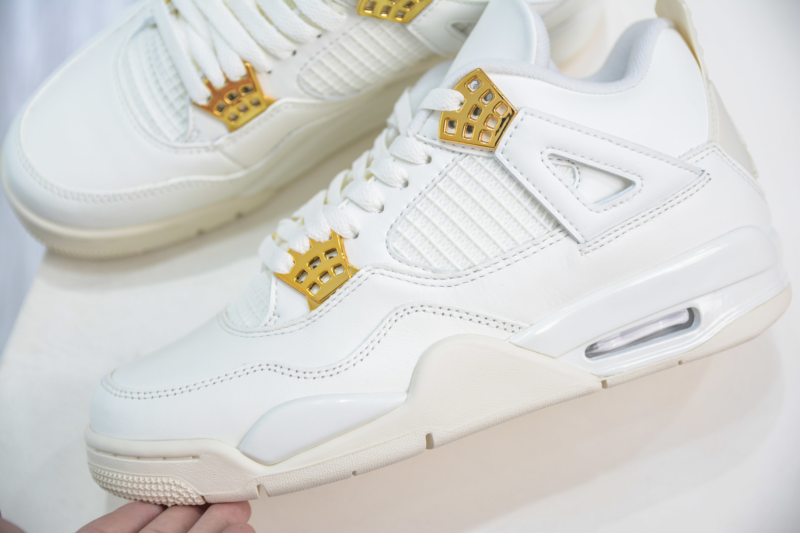 450 OG纯原 Air Jordan AJ4 ”Metallic Gold” 奶油白金 AQ9129-170