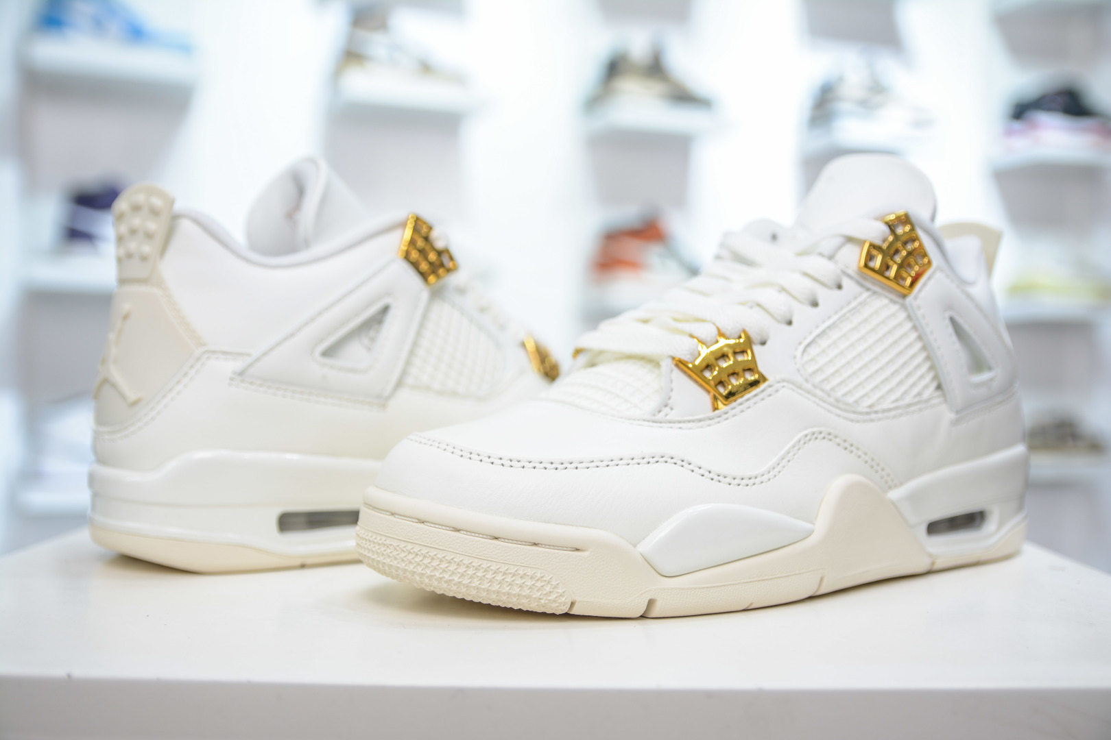 450 OG纯原 Air Jordan AJ4 ”Metallic Gold” 奶油白金 AQ9129-170