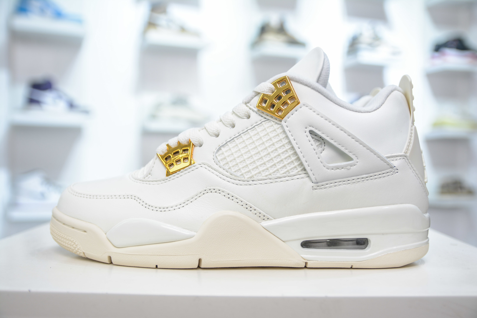 450 OG纯原 Air Jordan AJ4 ”Metallic Gold” 奶油白金 AQ9129-170