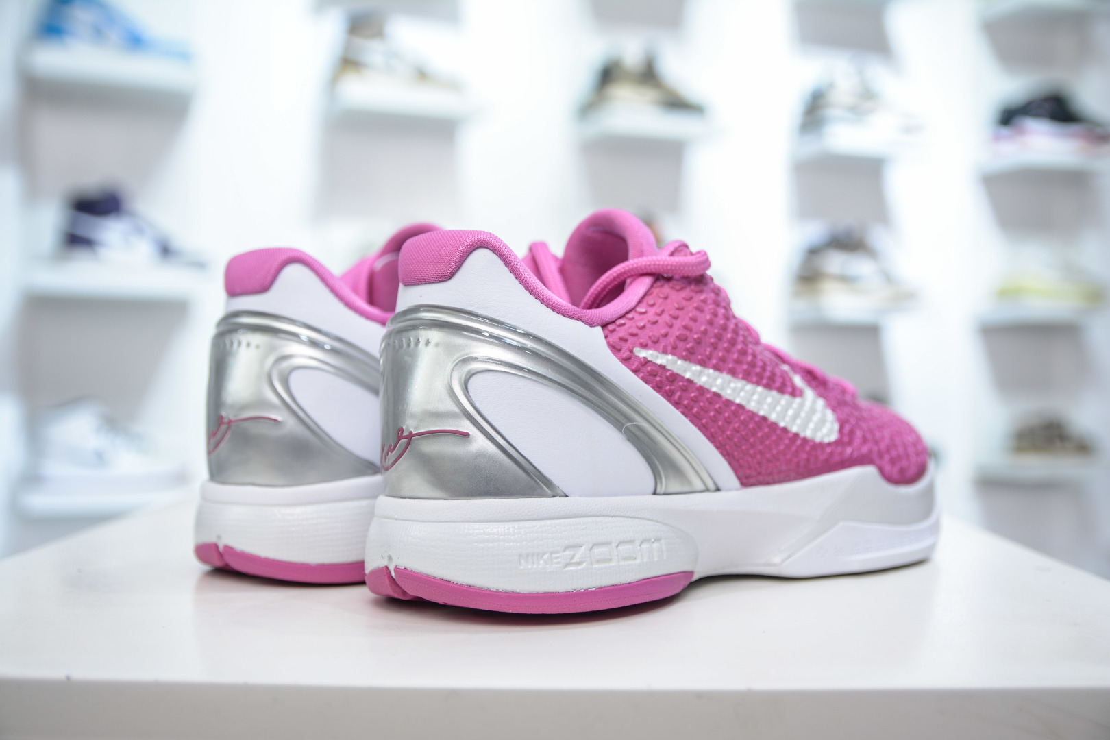 380 TOp纯原 NK ZOOM KOBE 6“乳腺癌”粉白 DJ3596-600