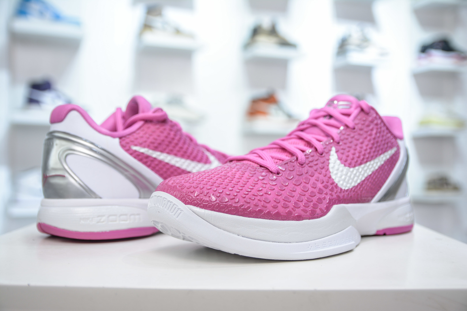 380 TOp纯原 NK ZOOM KOBE 6“乳腺癌”粉白 DJ3596-600