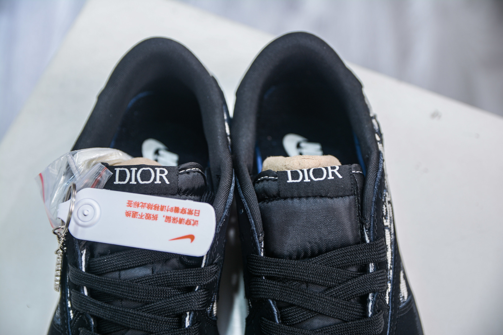 270 TS x Air Jordan AJ1 Low x DIOR 迪奥联名-黑针织生胶 倒钩低帮 XS2024-069