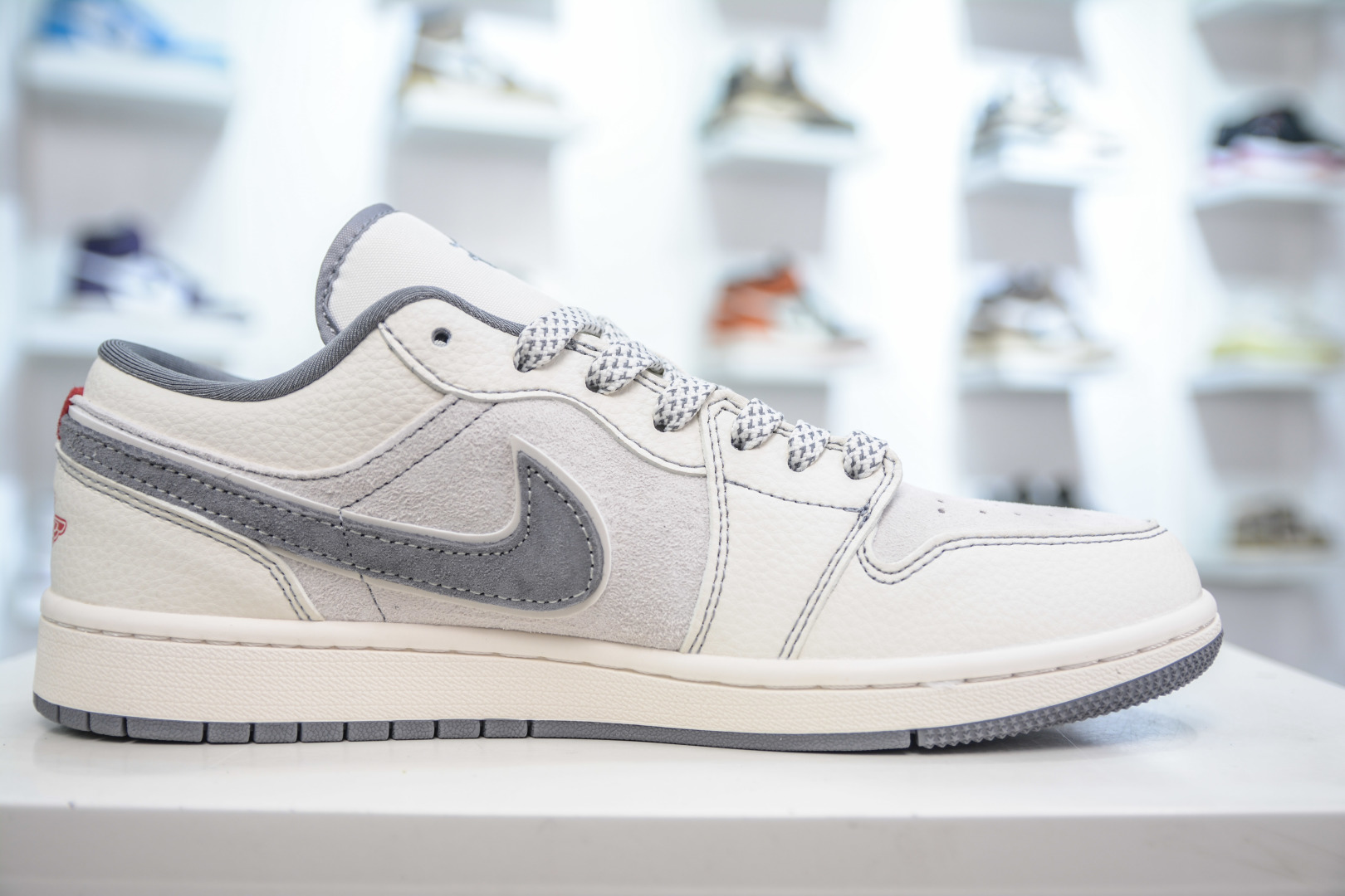 270 Air Jordan 1 Retro Low x The North Face x Stussy 蛇年限定北面斯图西联名-米白灰 YX5066-315