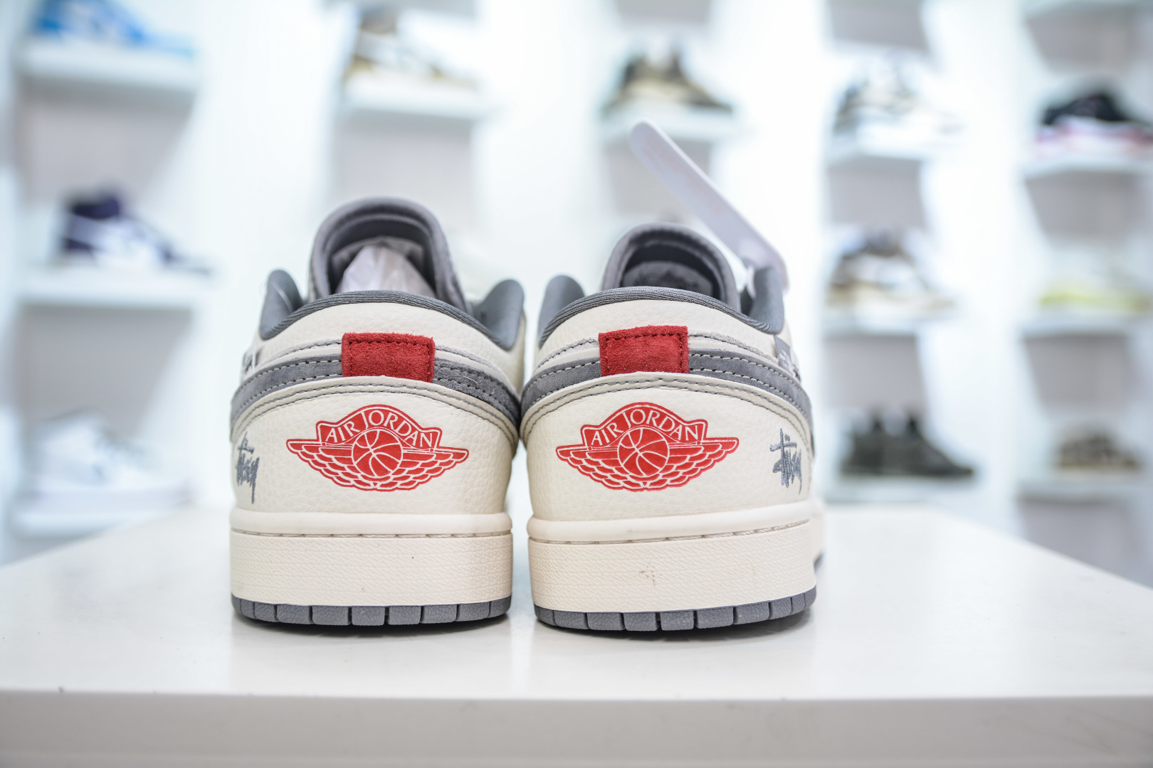 270 Air Jordan 1 Retro Low x The North Face x Stussy 蛇年限定北面斯图西联名-米白灰 YX5066-315