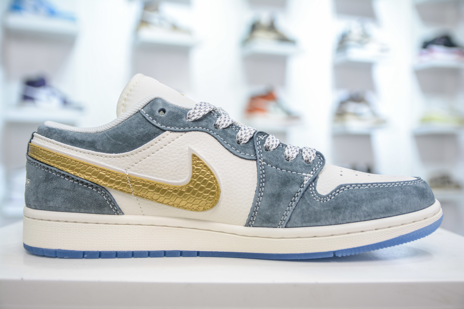 270 Air Jordan AJ1 Low X Louis Vuitton LV联名-白灰金勾蛇鳞 XX3168-167