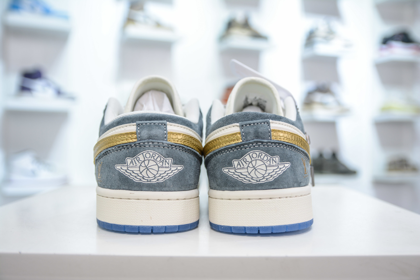 270 Air Jordan AJ1 Low X Louis Vuitton LV联名-白灰金勾蛇鳞 XX3168-167