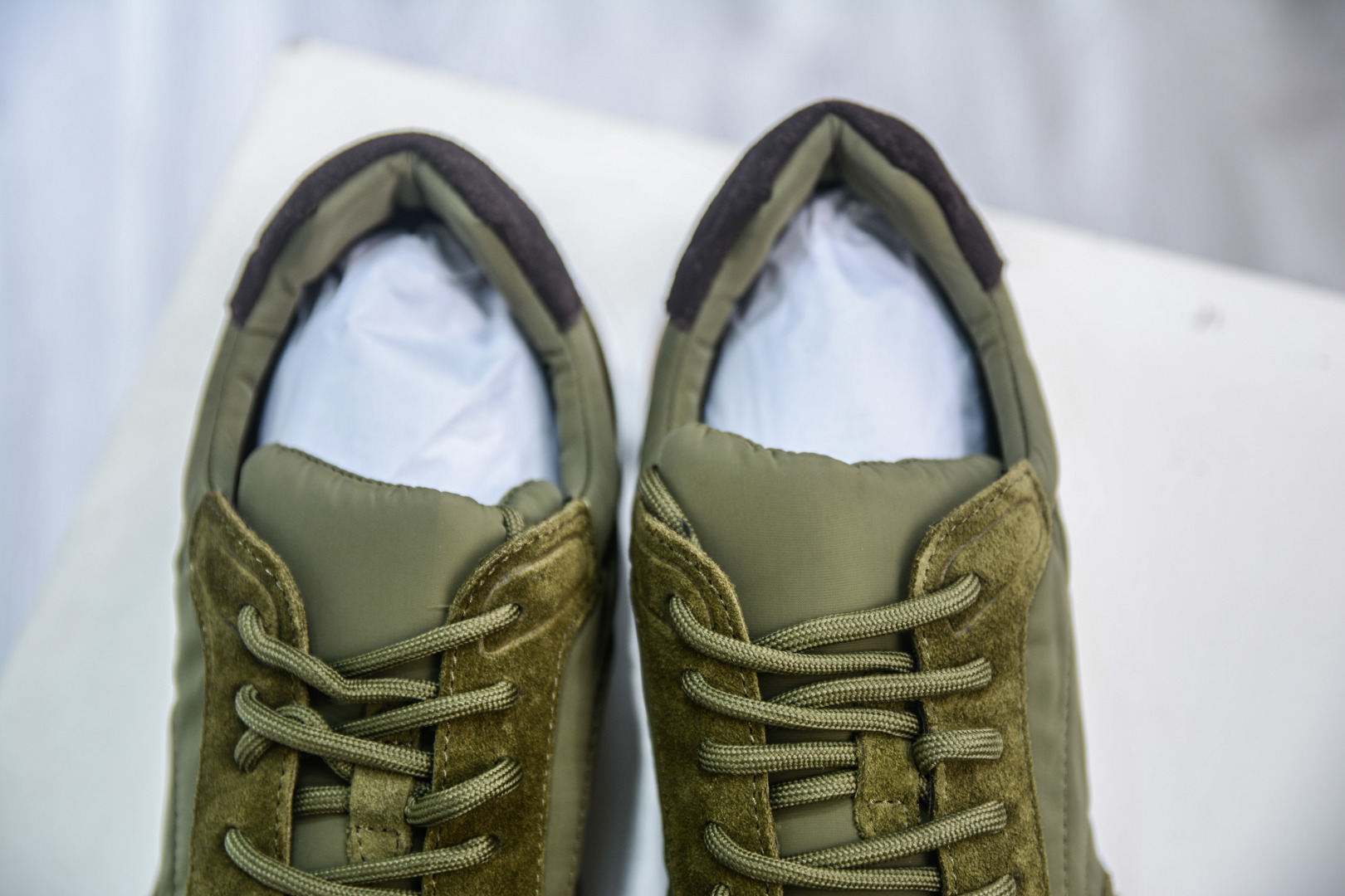 Loro Piana Men's Olive Green Leather Sneakers - Casual Comfort & Style 8 cmp i1746735050834 9908 0 7