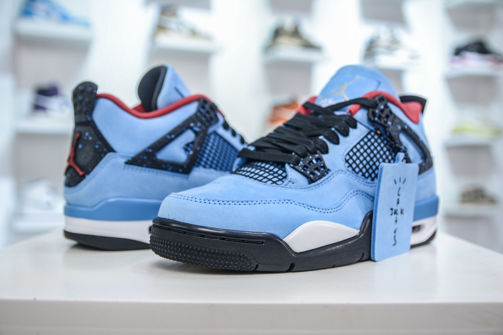 450 OG纯原 Travis Scott x Air Jordan AJ4 TS联名冰蓝 308497-406