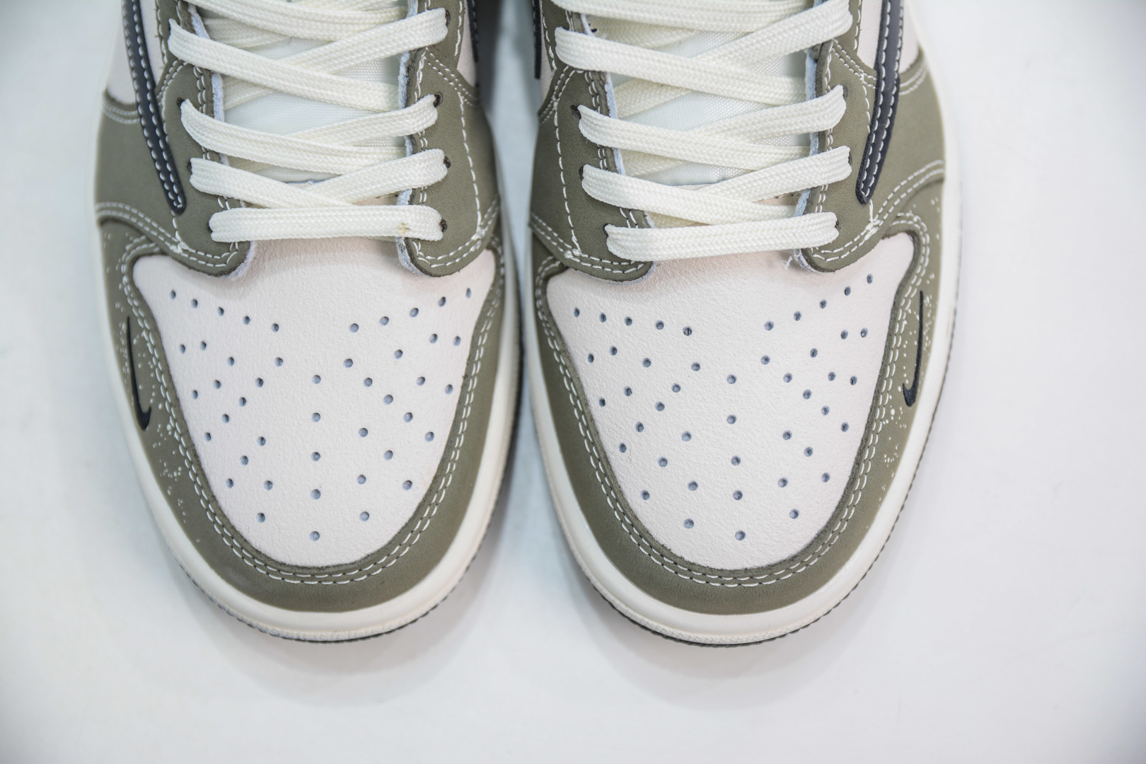 270 TS x Air Jordan x Stussy AJ1 Low 倒钩低帮联名斯图西-军绿黑 LD2025-018