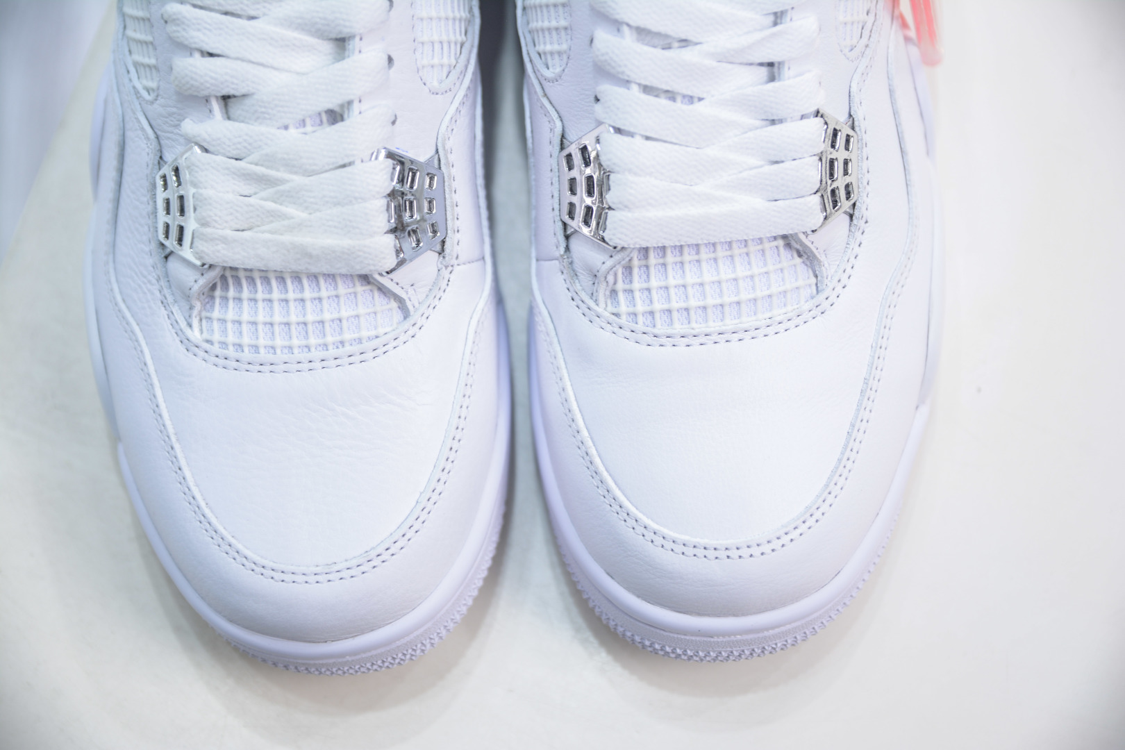 450 OG纯原 Air Jordan AJ4 Retro 纯白/白银扣 308497-100