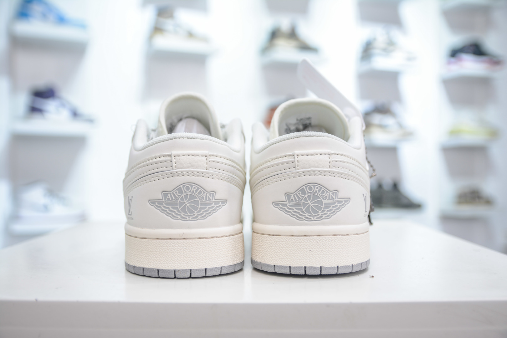 Air Jordan 1 Low x Louis Vuitton Custom - Beige Leather Sneakers 2 cmp i1746903059777 7158 0 1