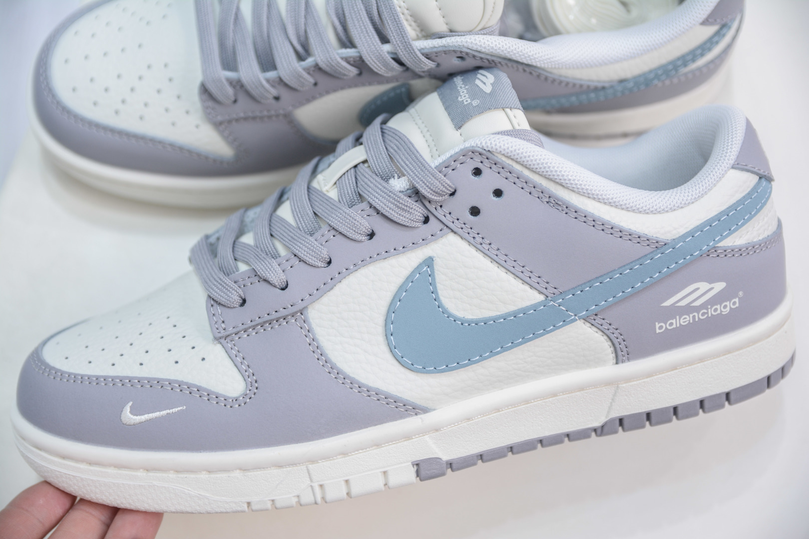 Nike SB Dunk Low x Balenciaga 巴黎世家联名-灰白蓝 FX1588-307