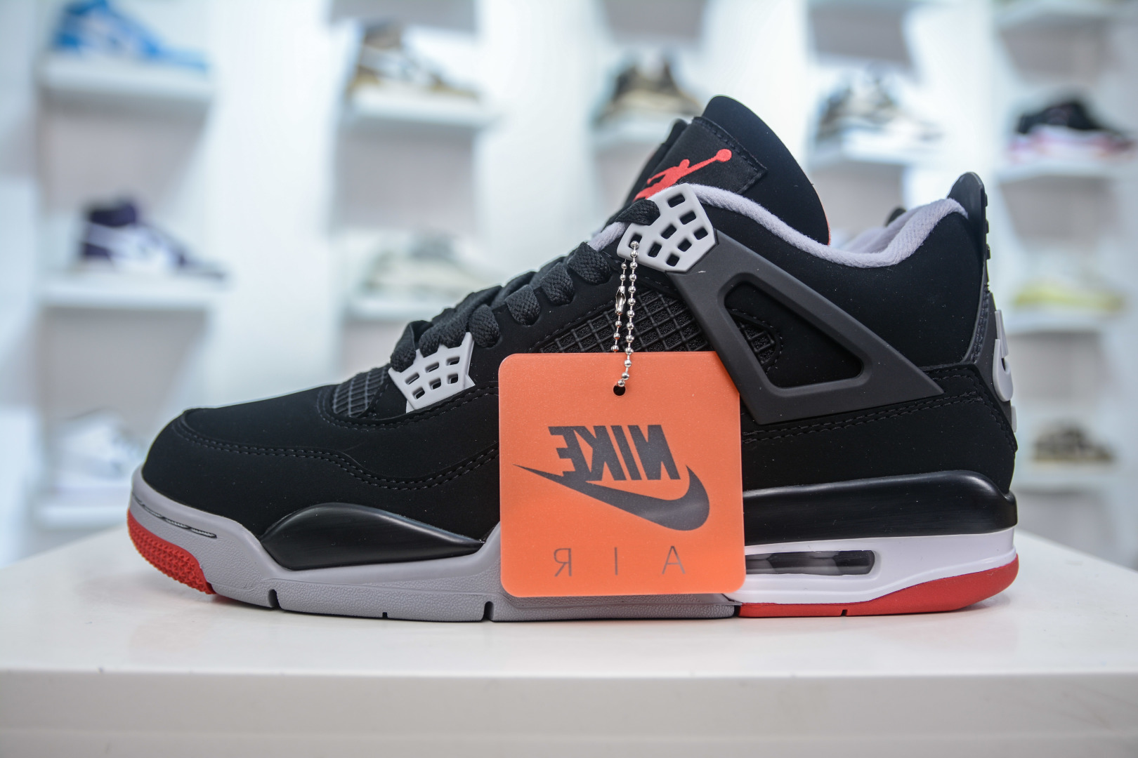 Air Jordan 4 Retro 'Bred' (Black/Cement Grey/Fire Red) Authentic Shoes 1 cmp i1746904166330 4101 0 0