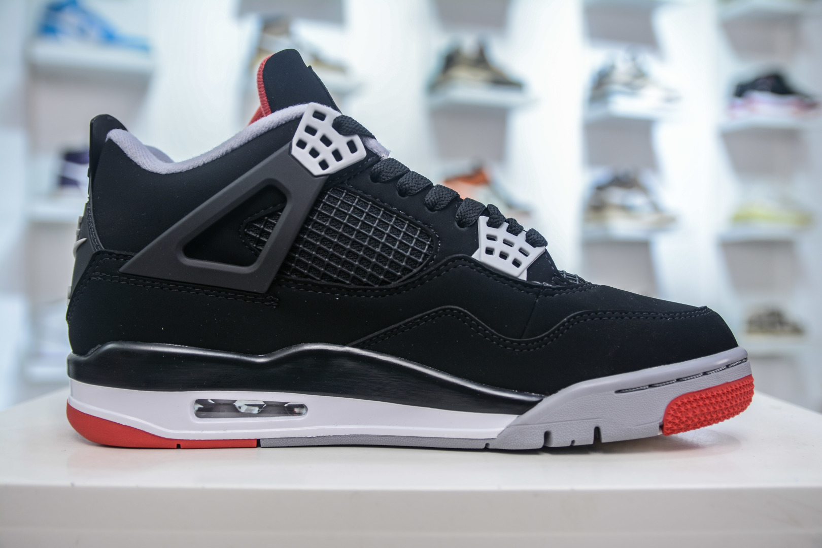 Air Jordan 4 Retro 'Bred' (Black/Cement Grey/Fire Red) Authentic Shoes 3 cmp i1746904166334 616 0 2