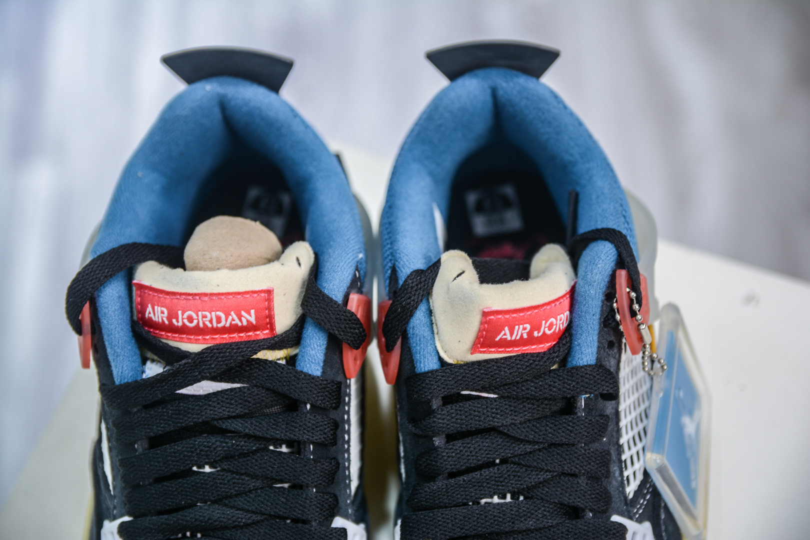 450 OG纯原 Union LA X Air Jordan AJ4 Off Noir Un联名黑蓝 DC9533-001