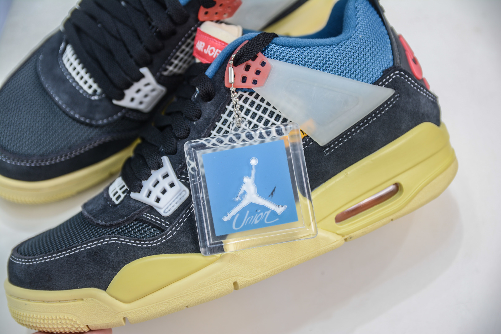 450 OG纯原 Union LA X Air Jordan AJ4 Off Noir Un联名黑蓝 DC9533-001