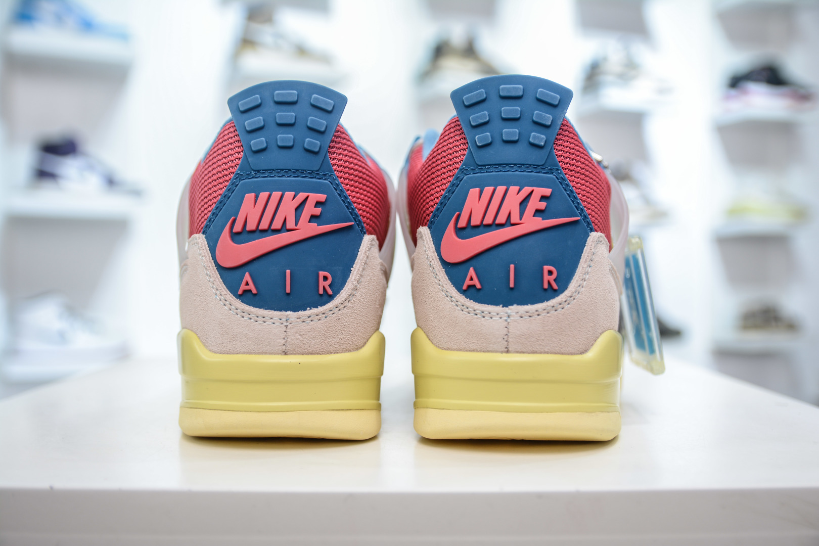 450 OG纯原 Union LA X Air Jordan AJ4 Off Noir Un联名 粉红蓝 DC9533-800