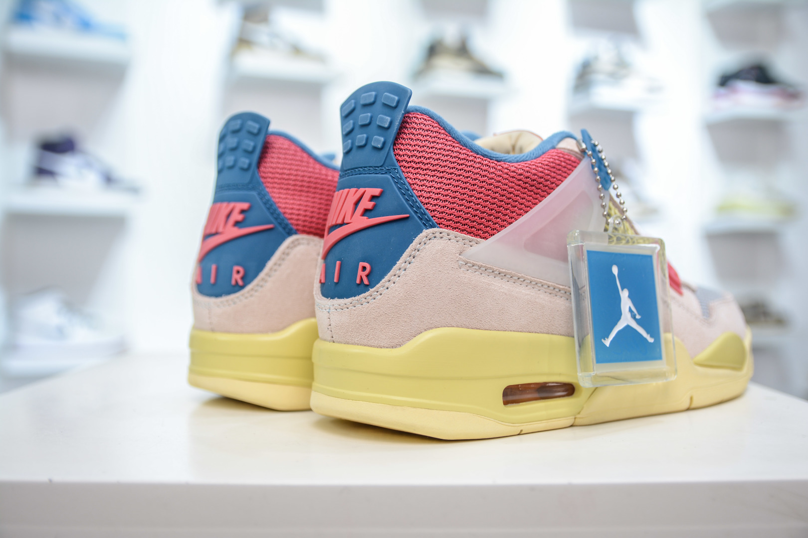 450 OG纯原 Union LA X Air Jordan AJ4 Off Noir Un联名 粉红蓝 DC9533-800