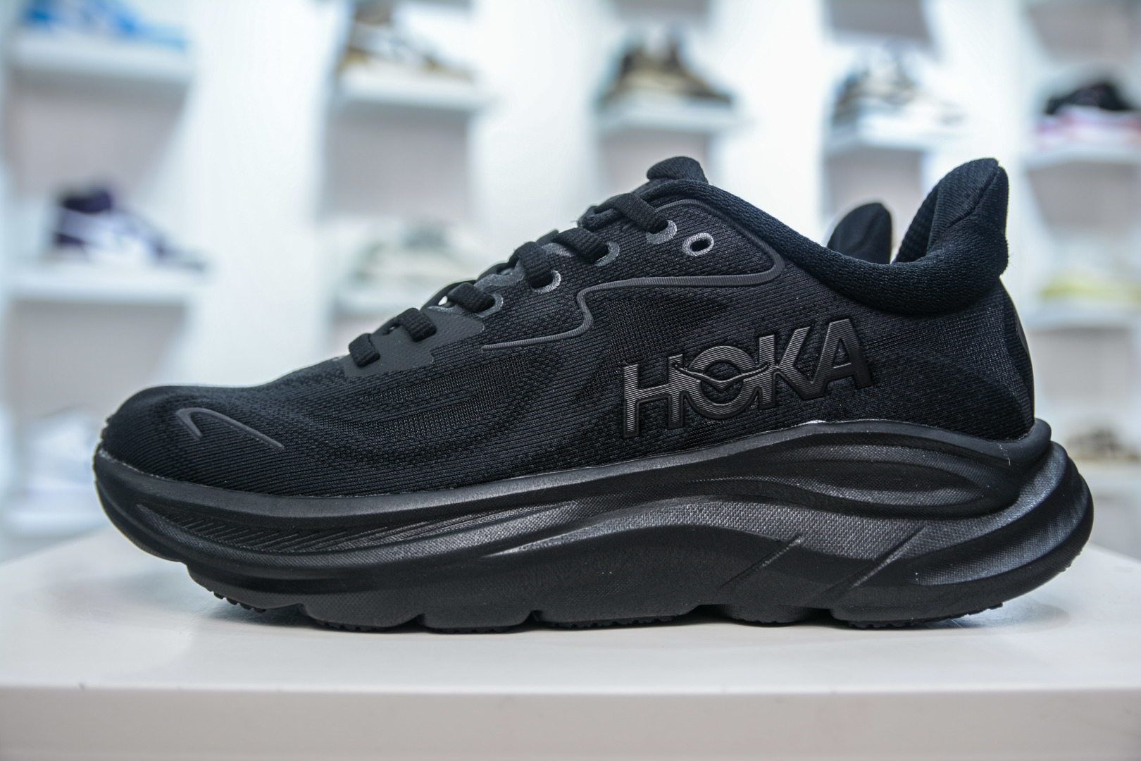 210 CS版 HOKA ONE ONE M CLIFTON 10 Low 克利夫顿10代系列低帮厚底网织轻量休闲运动慢跑鞋 1162030/WWG