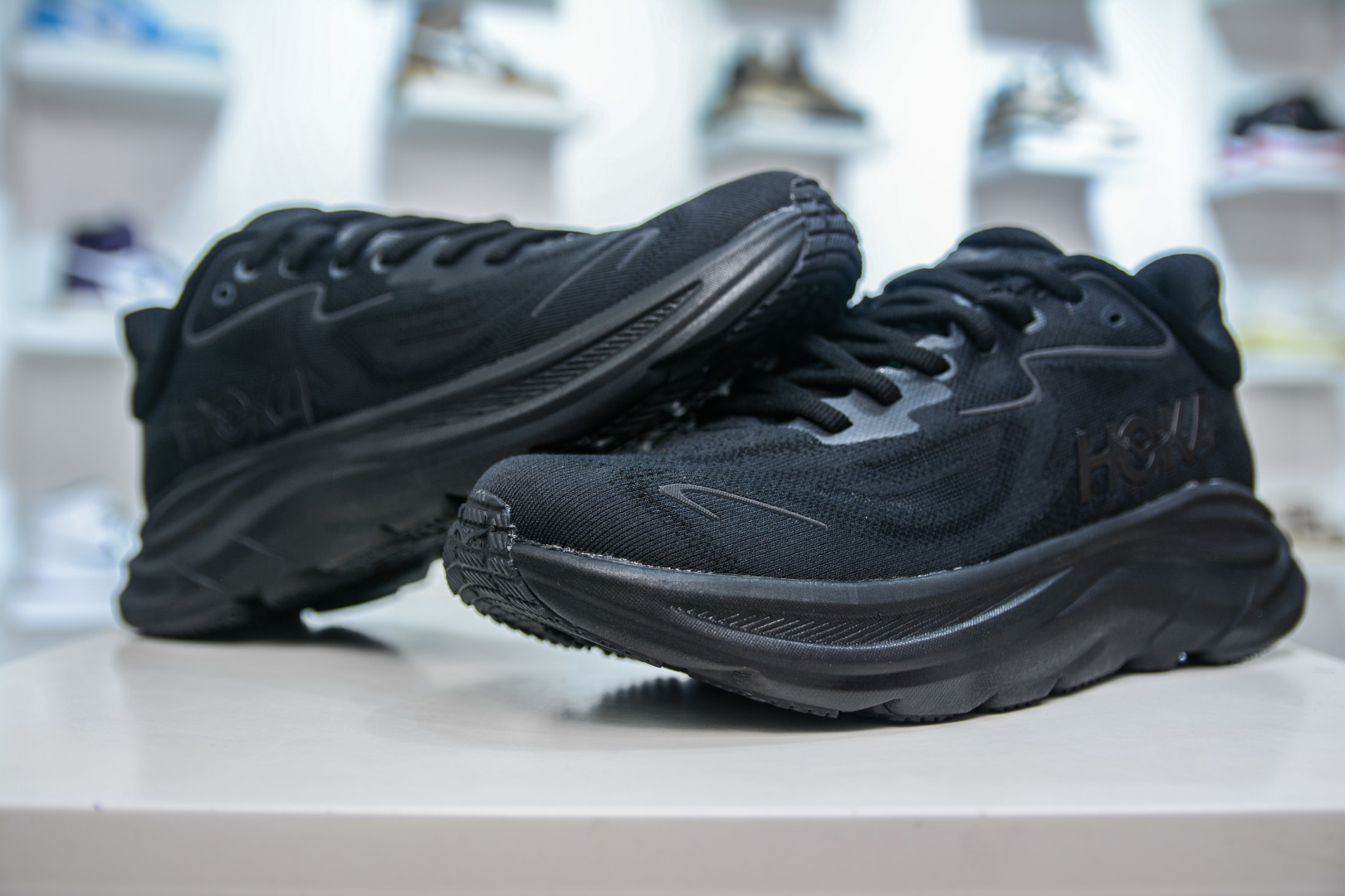 210 CS版 HOKA ONE ONE M CLIFTON 10 Low 克利夫顿10代系列低帮厚底网织轻量休闲运动慢跑鞋 1162030/WWG