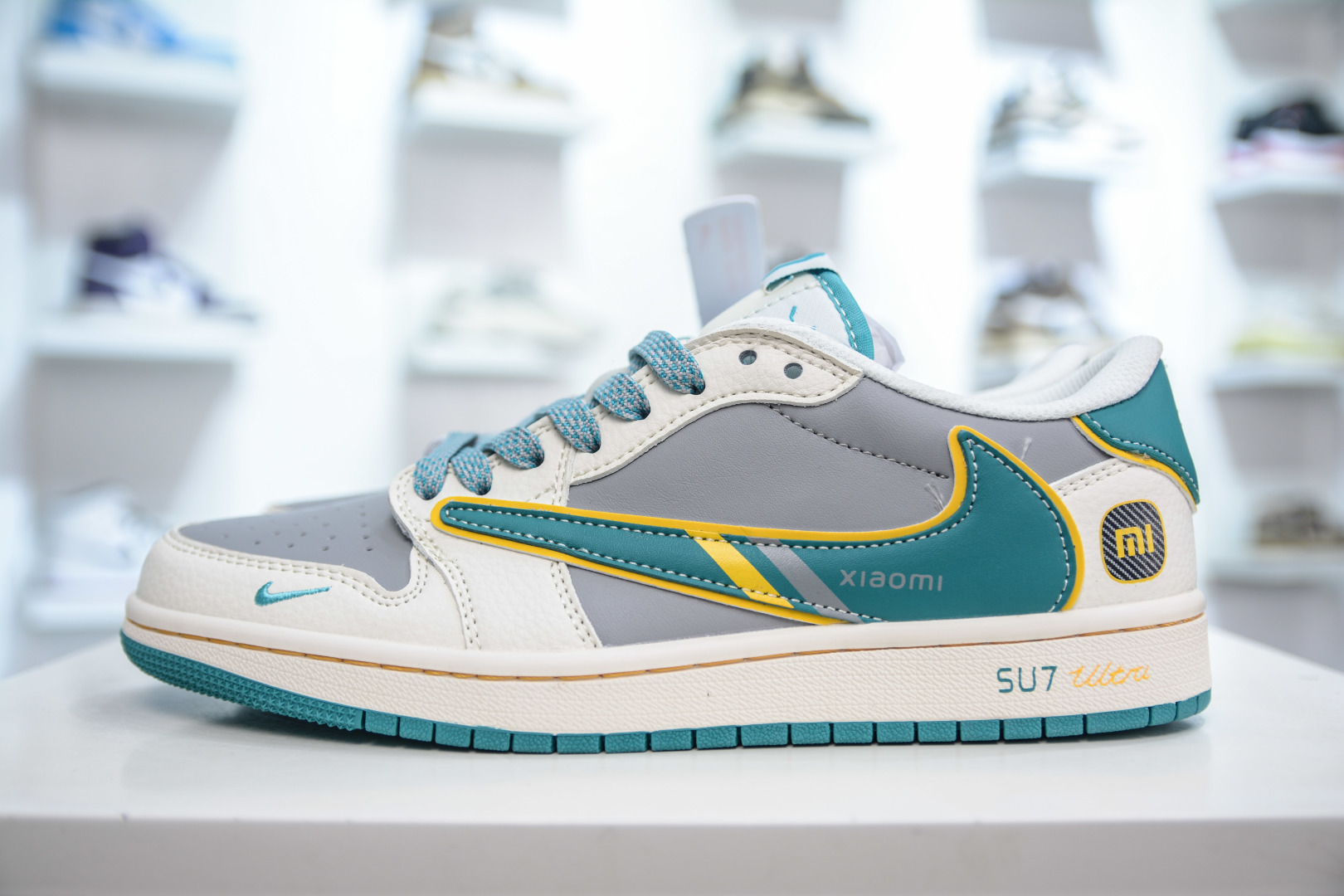 TS x Xiaomi x Air Jordan 1 Low 小米 SU7Ultru 倒钩低帮小米联名-海湾蓝 XX3168-163