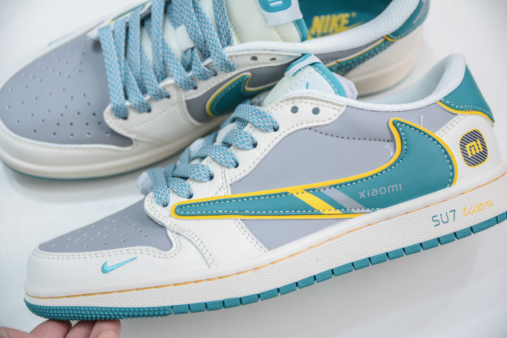 TS x Xiaomi x Air Jordan 1 Low 小米 SU7Ultru 倒钩低帮小米联名-海湾蓝 XX3168-163