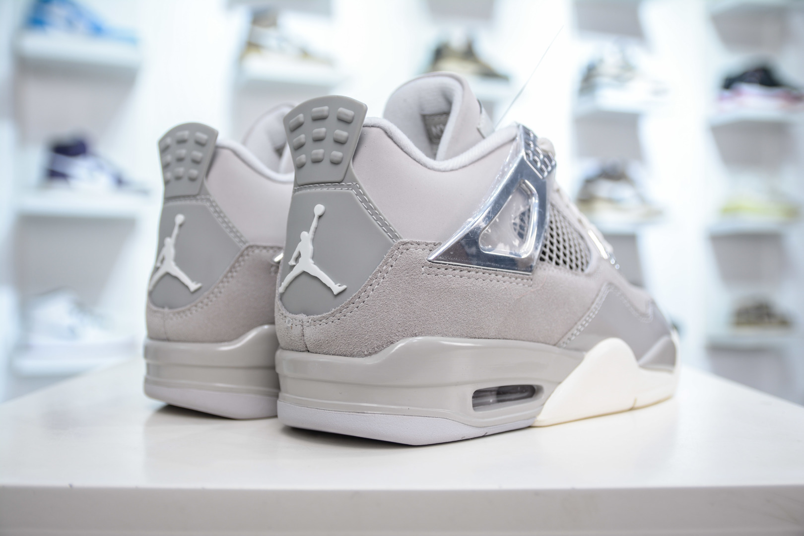 450 OG纯原 Air Jordan 4 ”Light Iron Ore” ”Frozen Moments” 电镀银 AQ9129-001