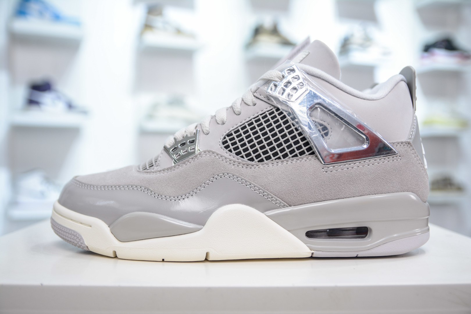 450 OG纯原 Air Jordan 4 ”Light Iron Ore” ”Frozen Moments” 电镀银 AQ9129-001