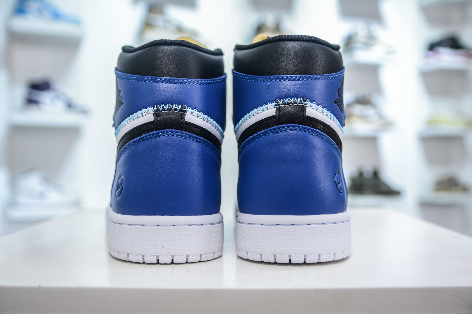 280 F版Fragment Design x Union x Air Jordan AJ1 Retro High NRG 三方联名四色拼接闪电黑白蓝 DZ5485-041