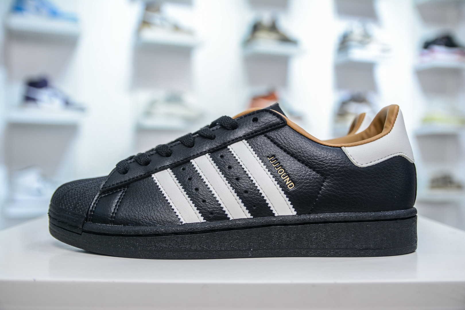 JJJJound x Adidas Originals Superstar Black/Grey/White Leather Sneakers