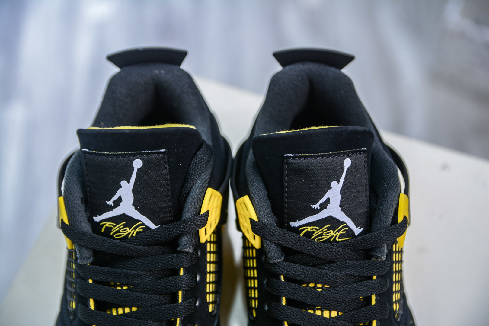 Air Jordan 4 Retro 'Thunder' Black/Yellow Premium Leather Sneaker 8 cmp i1747158451098 8097 0 7