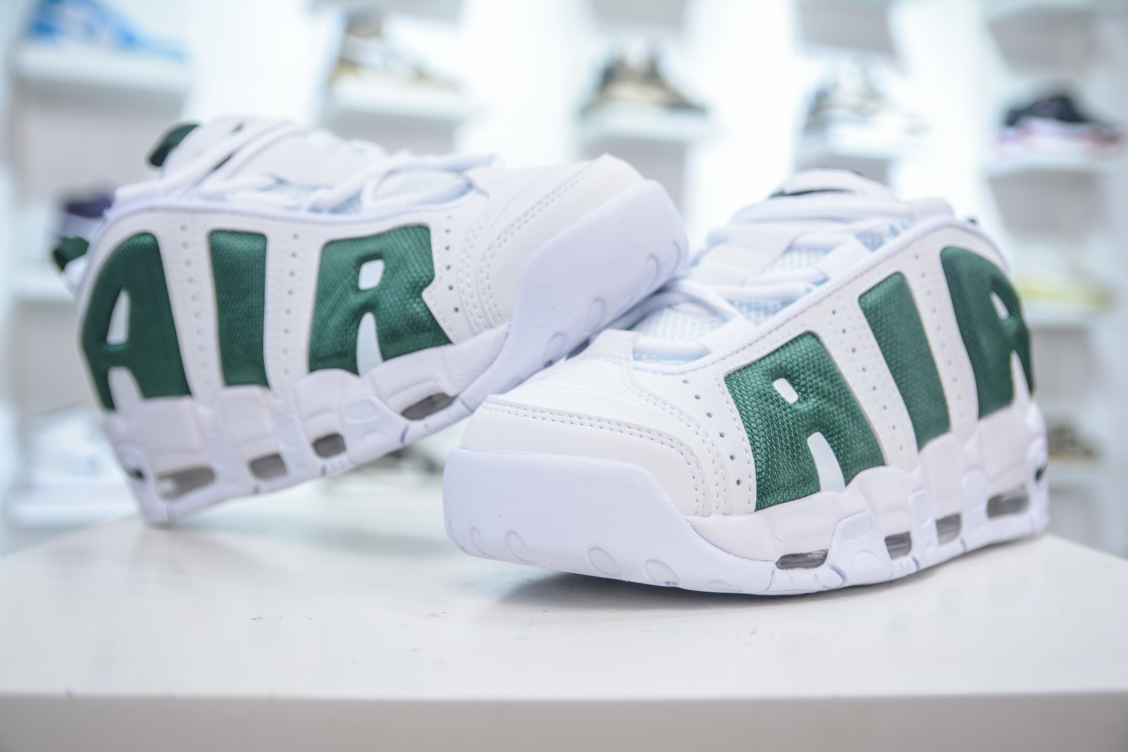 Nike Air More Uptempo Low White Green FZ3055-102 Basketball Shoes 4 cmp i1752507136508 1900 0 3