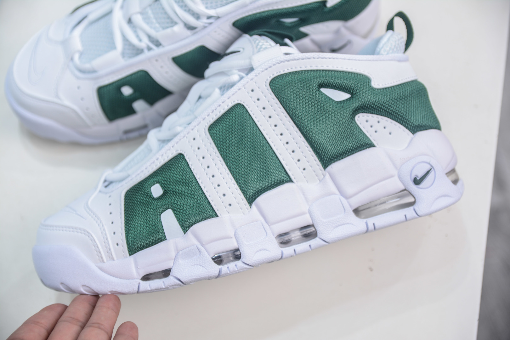 Nike Air More Uptempo Low White Green FZ3055-102 Basketball Shoes 7 cmp i1752507137070 332 0 6